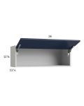 Harbor Navy 36x12-5/8 Flip Up Door Wall Cabinet