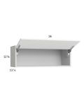 Harbor White 36x12-5/8 Flip Up Door Wall Cabinet