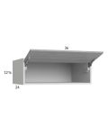 Euro Grey 36x12-5/8x24 Flip Up Door Wall Cabinet