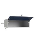Harbor Navy 36x12-5/8x24 Flip Up Door Wall Cabinet