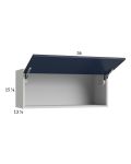Harbor Navy 36x15-1/8 Flip Up Door Wall Cabinet