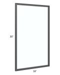 Venetian White Matte 18x30 Glass Door Only