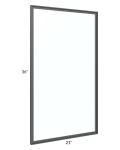 Venetian White Gloss 21x36 Glass Door Only