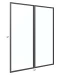 Venetian White Gloss 33x42 Glass Door Only