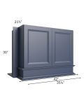 Bayville Blue 36x30 Wood Hood