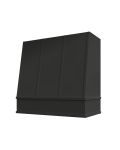 Black Wilmington Strapped Angled Hood with Block Molding