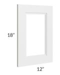 Charlotte White 12x18 Glass Door Only 