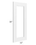 Southport White Shaker 12x30 Glass Door Only