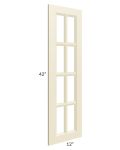 Casselton Ivory 12x42 Mullion Glass Door Only