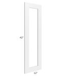 Southport White Shaker 12x42 Glass Door Only