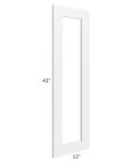 Brighton White Shaker 12x42 Glass Door Only