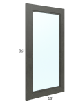 Charlotte Dark Grey 18x36 Glass Door Only