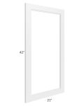 Charlotte White 21x42 Glass Door Only 
