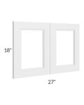Charlotte White 27x18 Glass Door Only 