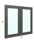 Charlotte Dark Grey 33x30 Glass Doors Only