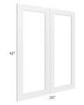 Charlotte White 33x42 Glass Doors Only 