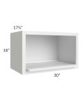 Charlotte White 30x18 Microwave Wall Cabinet