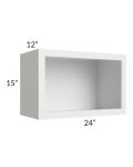 Township White 24x15 Wall Open Cabinet