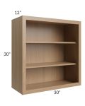Township Rift Oak 30x30 Wall Open Cabinet