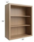 Township Rift Oak 30x36 Wall Open Cabinet