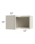 Asheville Cloud Shaker 24x15 Wall Diagonal Corner Open Cabinet