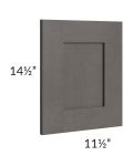 Midtown Dark Grey Shaker Wainscot 15" Wall Panel