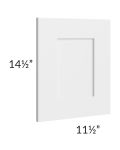 Midtown White Shaker Wainscot 15" Wall Panel
