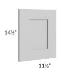 Midtown Painted Grey Shaker Wainscot 15" Wall Panel