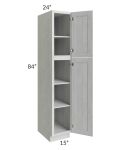 Heather Grey Shaker 15x84 Wall Pantry