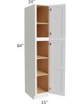 Alpine White Shaker 15x84 Wall Pantry