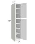 Aspen White Shaker 15x90 Wall Pantry