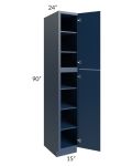 Portland Navy Blue 15x90 Wall Pantry