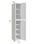 Aspen White Shaker 15x96 Wall Pantry