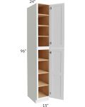 Vail White Shaker 15x96 Wall Pantry