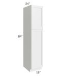 Southport White Shaker 18x84 Wall Pantry