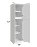 Dakota White 18x84 Wall Pantry