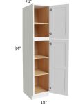 Alpine White Shaker 18x84 Wall Pantry