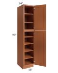 Lexington Cinnamon Glaze 18x90 Wall Pantry