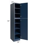 Portland Navy Blue 18x90 Wall Pantry