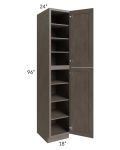 Natural Grey Shaker 18x96 Wall Pantry