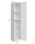 Venetian White Gloss 18x96 Wall Pantry Cabinet