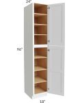 Vail White Shaker 18x96 Wall Pantry