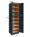 Southport Blue Shaker 24x90 Wall Pantry