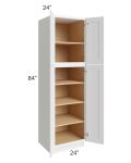 Stratton White Shaker 24x84 Pantry Cabinet