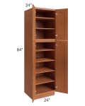Lexington Cinnamon Glaze 24x84 Wall Pantry