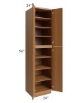 Portland Walnut 24x96 Wall Pantry 