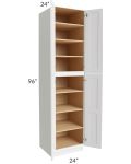 Alpine White Shaker 24x96 Wall Pantry