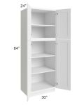 Aspen White Shaker 30x84 Wall Pantry 