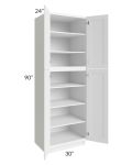 Aspen White Shaker 30x90 Wall Pantry 
