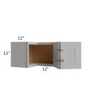 Salem Light Grey 24x15 Square Corner Wall Cabinet